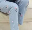 希芙诗中老年睡衣女士春秋款季纯棉长袖中年妈妈大码家居服全棉秋冬套装 0929 XL 建议120-140斤 实拍图