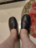 范米尼高档头层羊皮春秋包头内外真皮拖鞋男女四季室内家居家用防滑牛筋 538【棕色】显瘦版.内外真皮 43-44 码【29】内长27厘米 实拍图