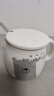 瓷魂陶瓷卡通杯情侣马克杯带盖带勺水杯子清新可爱牛奶咖啡杯灰色小熊 实拍图