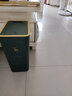 汉世刘家 垃圾桶家用带盖大号夹缝按压式厕所卫生间客厅厨房大容量纸篓 绿色小鹿-16L【+100只垃圾袋】 实拍图