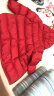 保姆鹅 儿童羽绒服长款羽绒服男童女童长款羽绒服宝宝羽绒服 中国红 120 晒单实拍图