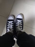 匡威（Converse）官方All Star经典帆布男女高帮休闲运动鞋黑色101010 101010/黑色 44 实拍图