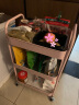 LYNN厨房零食置物架移动收纳小推车置物架家用收纳架婴儿置物架粉色 晒单实拍图