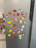 冰箱贴北欧ins装饰磁贴卡通可爱创意磁性磁铁冰箱吸铁石磁力一套装贴冰箱门 磁吸款-蔬菜水果/10个 现货速发 实拍图