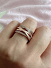 潘多拉（PANDORA）交缠戒指玫瑰金色不对称编织线条时尚优雅生日礼物送女友 实拍图