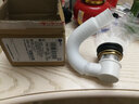 科尼威 浴缸下水器铜弹跳式塞头过滤网子木桶淋浴房排水管配件 A款铜下水器+下水管 实拍图