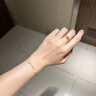 周六福 红18K金戒指女简约彩金戒指520情人节生日礼物 KI015176 12号 实拍图