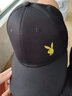 花花公子（PLAYBOY）帽子棒球帽鸭舌帽休闲街头嘻哈情侣防晒遮阳帽弯檐男女通用 【黑帽时尚标】 实拍图