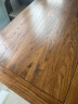 溪木工坊 实木书桌新中式书法桌老榆木茶桌写字桌电脑桌茶室办公室家具 1.38米 实拍图