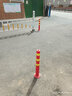 齐鲁安然 塑料警示柱反光PE弹力挡车防撞柱隔离桩+螺丝+链+盖帽 实拍图