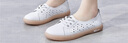 ZHR小白鞋女牛皮面果冻底透气网洞鞋女夏网红风时尚休闲百搭平底女鞋柔软舒适低帮鞋女 A66E 休闲鞋 白色 39 实拍图