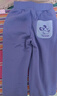 迪士尼（DISNEY）童装儿童女童针织加绒长裤保暖抗静电运动裤子秋冬DB431ME22紫130 实拍图