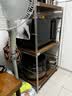 豫狮力日式置物架落地多层客厅阳台收纳货架储物架书架厨房微波炉置物架 三层 90cm高（胡桃木色） 长40*深31cm（送货上门） 实拍图
