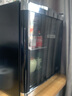 HCK哈士奇 42升单门小冰吧客厅冰箱迷你家用玻璃门展示柜茶叶保鲜冷藏柜 SC-46BBA 镀铬黑42升 实拍图