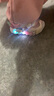 B.Duck小黄鸭童鞋女童运动鞋夏季单网亮灯透气炫彩发光跑鞋5098粉色25 实拍图