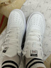 乔丹男鞋板鞋运动鞋皮革面空军一号休闲百搭厚底增高小白鞋 实拍图