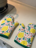 展艺 隔热手套 柠檬 耐高温防烫加厚煲汤烤箱微波炉烘焙手套2只装 实拍图