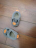 忆爱儿童棉拖鞋秋冬宝宝拖鞋包跟女童棉鞋家居小男孩棉鞋可爱保暖棉拖 卡其小鸭 15 码22/23内长13.5cm（1-2岁） 实拍图