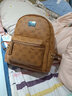 兔宝贝 背包女新款女包时尚印花双肩包女休闲女士包包大容量软皮书包 土黄大号 实拍图