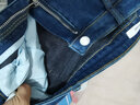真维斯（JEANSWEST）牛仔裤女士2025冬季高腰显瘦加绒裤女修身铅笔小脚裤子蓝灰加绒30 实拍图