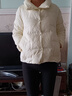 马克印象2025秋冬新款羽绒服女短款立领休闲百搭90白鸭绒小个子时尚外套女 DH106   白色 S （80-100斤） 实拍图