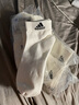 阿迪达斯（adidas）男袜女袜 2025新款中筒白袜子健身训练休闲袜透气低帮短袜中袜 黑白灰/透气/三双装 【M】建议鞋码:39-42/24-26cm 实拍图