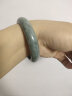 凤禧珠宝翡翠手镯A货平安镯玉石翡翠镯子玉手镯女送妈妈生日礼物女 满绿平安镯61-62 实拍图