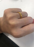 周六福（ZLF） 黄金戒指女足金999单个可叠戴光圈指环手饰 计价 光面18号 - 1.54g 实拍图