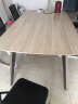 曲森（QUSEN） 办公会议桌长条椭圆形简约现代小型工作接待培训室4-8人桌椅组合 长2.0米宽1.1米高0.75米+6把椅子 实拍图