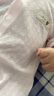 婧麒婴儿衣服夏季薄款新生宝宝提花连体衣纯棉空调服爬服夏装单件 小鲸鱼粉 66cm 实拍图