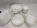 陶沁泉骨瓷餐具整套乔迁结婚送礼高档酒店摆台轻奢景德镇釉下彩家用碗筷 骨瓷幸福时光85件套装 实拍图