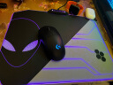 戴尔（DELL） Alienware外星人游戏金属鼠标垫 铝合金树脂鼠标垫 大小号桌垫 定制版7色 幻彩发光树脂垫36*26cm 实拍图