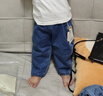 嘟嘟家【软牛仔】宝宝牛仔裤春秋儿童宽松休闲裤春季百搭男童运动裤春装 牛仔蓝 90 实拍图