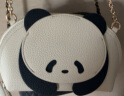 百思图（BASTO）24夏商场新款迷你熊猫小包包手机包贝壳包斜挎包女X3323BX4 米白/黑 F 晒单实拍图