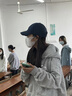 真维斯（Jeanswest）卫衣女春秋季新款外套女开衫连帽情侣男女装上衣服小个子休闲宽松 藏青 爱心线白_K S 实拍图