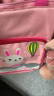 东选补习袋小学生书包手提男女儿童补习袋补课包手拎斜挎包可印字logo 升级版粉色小兔 实拍图