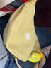 布燃日系ins风斜挎包女学生原宿简约纯色布饺子包时尚百搭单肩包女 黄色(带小花挂件) 实拍图