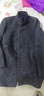 雅鹿男士中长款商务休闲可脱卸羽绒内胆保暖獭兔毛领毛呢大衣 藏青185 实拍图