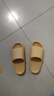 优调拖鞋女厚底踩屎感居家室内静音浴室洗澡防滑防臭大码凉拖鞋男夏 鹅黄色 37-38 (240mm) 实拍图