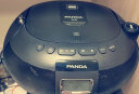 熊猫（PANDA）CD50光盘播放机 CD机 CD播放器英语光碟mp3播放器收音机家用音响一体机便携式桌面插卡U盘音箱 CD350黑色【CD/DVD/磁带/USB】 标配 实拍图