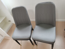 全今餐椅家用轻奢现代简约皮椅子软包餐桌椅餐厅饭店休闲歺椅靠背凳子 深灰色-第二代加固三脚架质保5年-金腿 实拍图