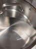 Momscook 不锈钢火锅鸳鸯锅火锅锅304两用锅电磁炉燃气通用28cm家用打边炉 （XR3010YN）鸳鸯锅- 30cm 实拍图