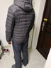 杰奥轻薄羽绒服男士短款时尚白鹅绒连帽男春秋装外套轻便多色1312205 6291#神秘灰 XL (180) 实拍图