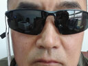卡珀尼德国钓鱼眼镜看漂专用高清偏光墨镜男变色日夜两用开车驾驶太阳镜 黑框黑灰片【强光日用型】 实拍图