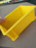 和一可塑 塑料零件盒 五金工具盒 平口物料元件盒螺丝配件箱收纳 长方形周转箱 工具箱套装电子元器盒 黄色 10号145*95*54 实拍图