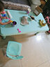 希伯熊 儿童桌子幼儿园套装塑料小桌椅宝宝学习吃饭孩子书桌游戏升降 120薄荷绿升降一桌二椅带加固 实拍图