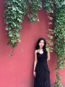 春麗珠（Chunlizhu）裙子女夏季茶歇法式黑色吊带连衣裙小个子高级感赫本风显瘦长裙 图片色 M 晒单实拍图
