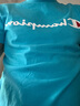 Champion夏季经典款印花草写LOGO圆领休闲运动T恤无性别冠军短袖男女情侣 蓝色(偏薄） M 实拍图