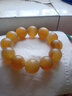 纳悟 正宗西藏血丝羊角手串血珠冰种黄料羊角佛珠男士单圈文玩念珠 经典款20mm（12颗） 实拍图