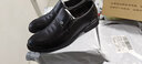波图蕾斯加绒保暖皮鞋男士套脚商务休闲鞋正装棉鞋男 9516 黑色(加绒) 45 实拍图